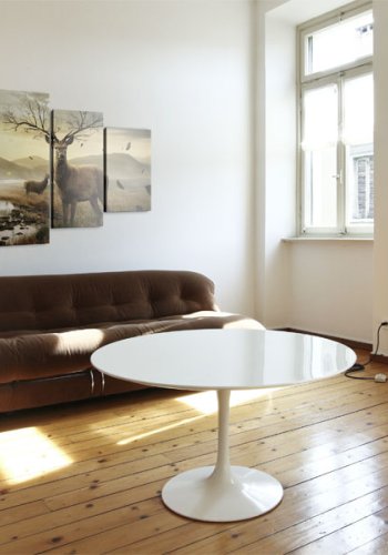 ARTGEIST Tundra and deer - Billede af hjort p tundraen trykt p lrred - Flere strrelser