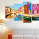 ARTGEIST Waterfront in rainbow colors - Farverige facader trykt p lrred - Flere strrelser