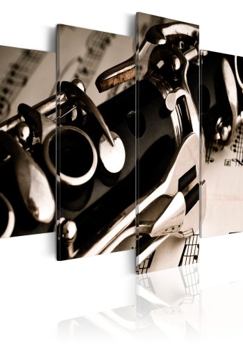 ARTGEIST The sound of a clarinet - Billede af klarinet fljte trykt p lrred - Flere strrelser