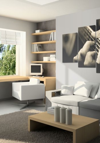 ARTGEIST Classic guitar - Billede af guitarist med guitar trykt p lrred - Flere strrelser