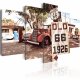 ARTGEIST Vintage style - Billede af rustne ting i Californien trykt p lrred - Flere strrelser
