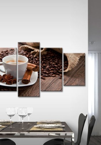 ARTGEIST Good start to the day - Billede af en kop kaffe trykt p lrred - Flere strrelser