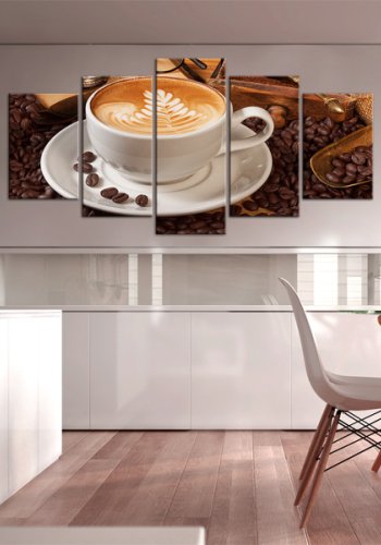 ARTGEIST Coffee in the morning - Billede af en kop kaffe trykt p lrred - Flere strrelser