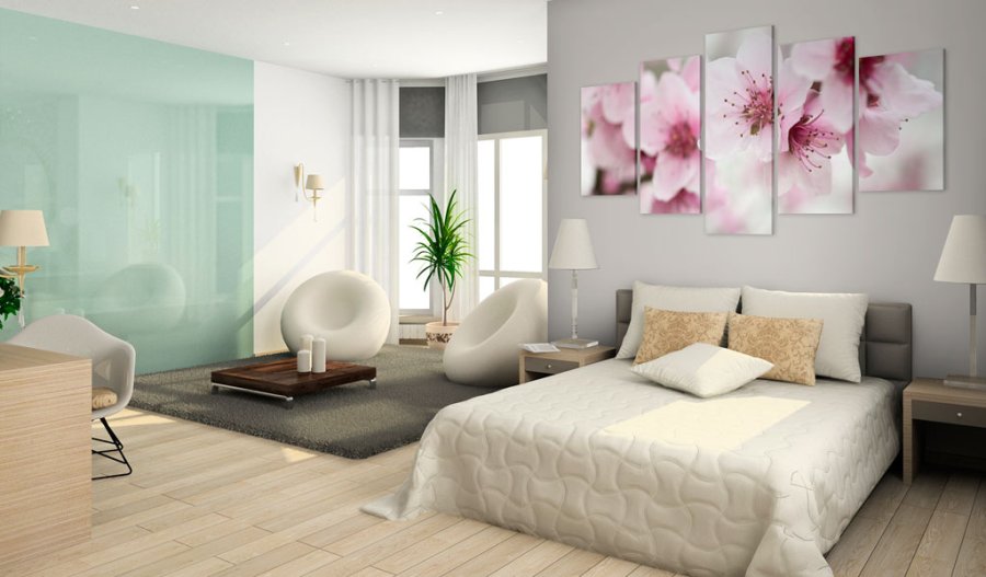 ARTGEIST Cherry gentleness and beauty - Close-up af kirsebrtr trykt p lrred - Flere strrelser