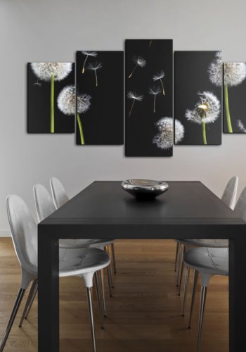 ARTGEIST - Billede af mlkebtter i vinden trykt p lrred - Flere strrelser