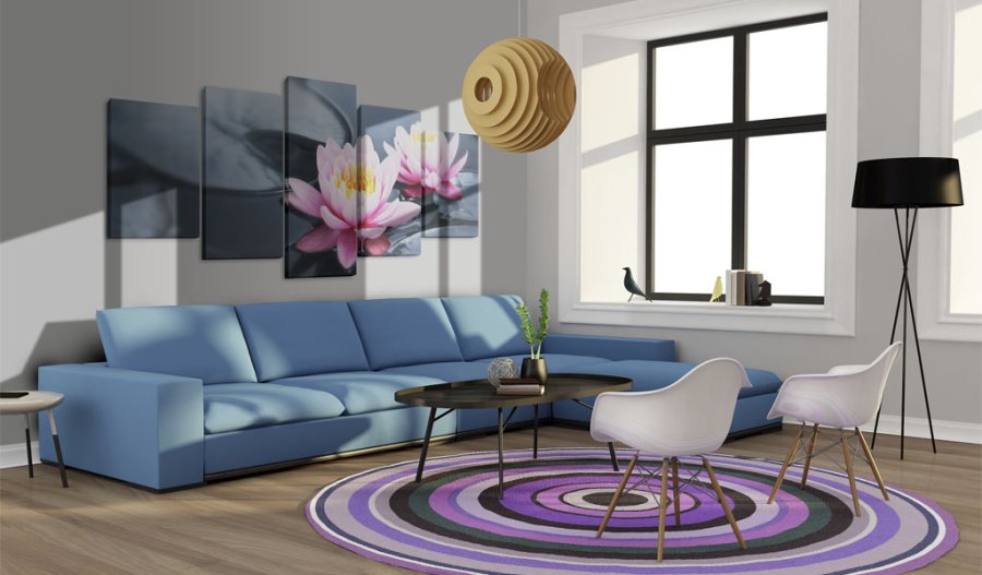 ARTGEIST Waterlily dream - Billede af flotte kander trykt p lrred - Flere strrelser