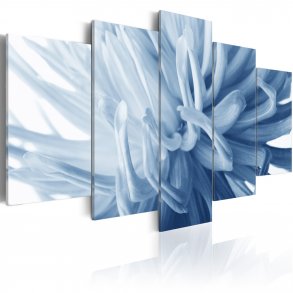 ARTGEIST Blue dahlia - Flot billede af bl dahlia trykt p lrred - Flere strrelser