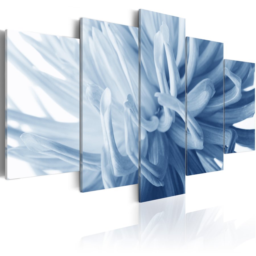 ARTGEIST Blue dahlia - Flot billede af bl dahlia trykt p lrred - Flere strrelser