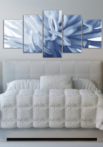 ARTGEIST Blue dahlia - Flot billede af bl dahlia trykt p lrred - Flere strrelser