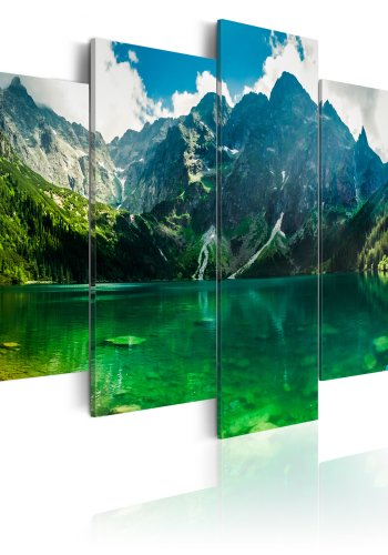 ARTGEIST Tranquility in the mountains - Billede af s i bjergene trykt p lrred - Flere strrelser