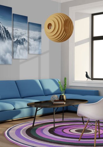 ARTGEIST A peak rising above the clouds - Bjergtop over skyerne trykt p lrred - Flere strrelser