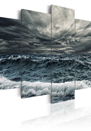 ARTGEIST A storm is coming - Billede af hav i stormvejr trykt p lrred - Flere strrelser