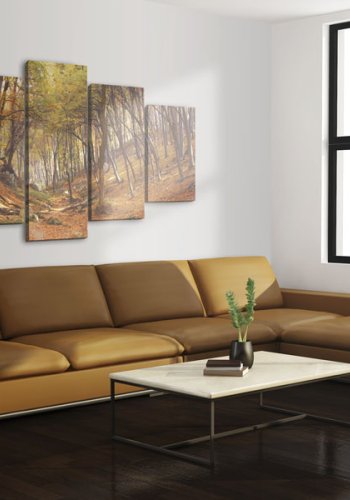 ARTGEIST Orange autumn - Billede i efterrets smukke farver trykt p lrred - Flere strrelser