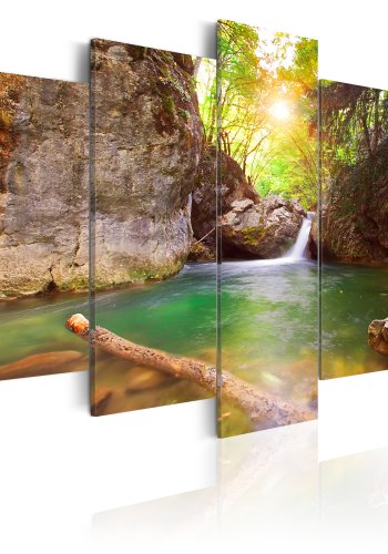 ARTGEIST A crystal clean lake - Billede af krystalklar s trykt p lrred - Flere strrelser