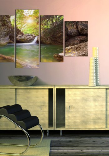 ARTGEIST A crystal clean lake - Billede af krystalklar s trykt p lrred - Flere strrelser