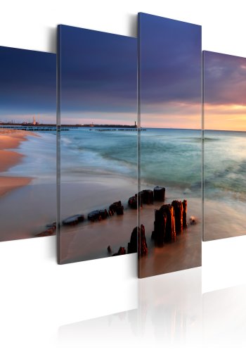 ARTGEIST Dawn by the sea - Billede af flot solopgang trykt p lrred - Flere strrelser