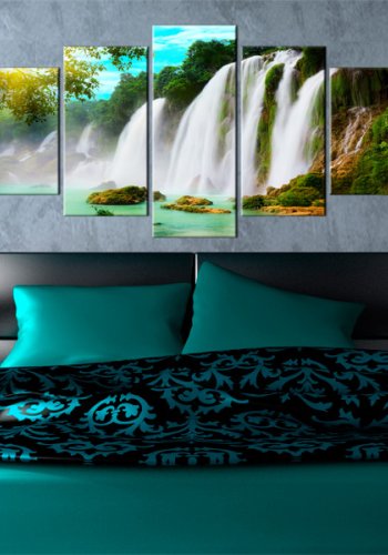 ARTGEIST Nature's miracle - Billede af flot vandfald trykt p lrred - Flere strrelser