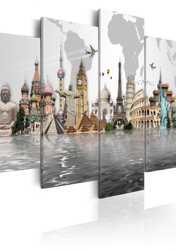 ARTGEIST Cultural monuments - Billede af verdens monumenter trykt p lrred - Flere strrelser