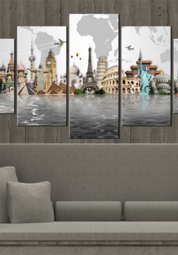 ARTGEIST Cultural monuments - Billede af verdens monumenter trykt p lrred - Flere strrelser