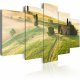 ARTGEIST Green Tuscany - Billede af Toscana i smukt sollys trykt p lrred - Flere strrelser