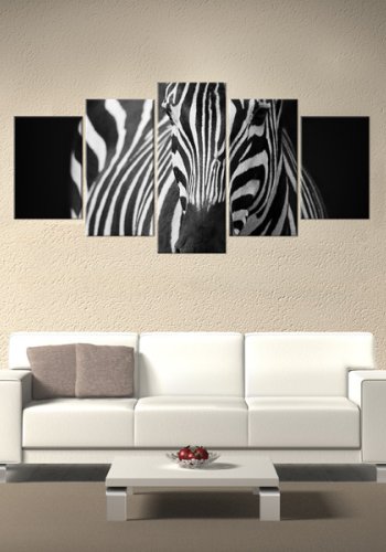 ARTGEIST Zebra look - Minimalistisk billede af zebra trykt p lrred - Flere strrelser