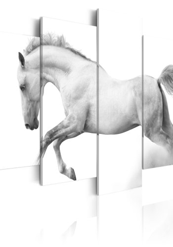 ARTGEIST Horsepassion and freedom - Minimalistisk billede af hest trykt p lrred - Flere strrelser