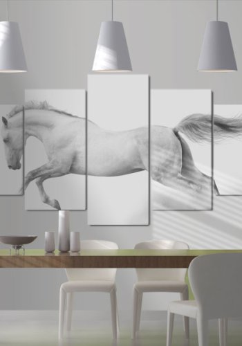 ARTGEIST Horsepassion and freedom - Minimalistisk billede af hest trykt p lrred - Flere strrelser