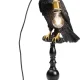 KARE DESIGN Animal Sitting Crow bordlampe - sort polyresin og guld aluminium (H:61cm)