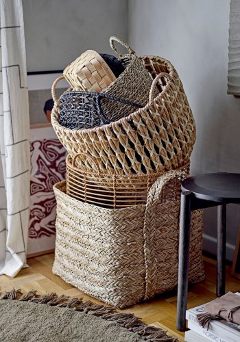 BLOOMINGVILLE Gil taburet - brun eg (D:33xH:45)