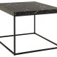 ACT NORDIC Barossa sofabord, kvadratisk - sort papir Marquina marmorlook og sort stl (60x60)
