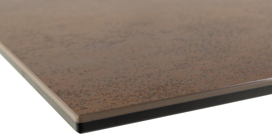 ACT NORDIC Heaven spisebord, rektangulr - rustbrun keramik og sort stl (200x100)