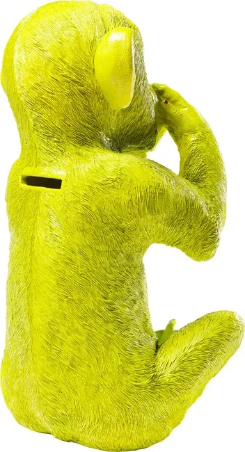 KARE DESIGN Monkey Iwazaru sparebsse - lime grn polyresin (H:35)