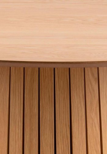 ACT NORDIC Christo spisebord, rund - natur egefinér med lamel fod (120)