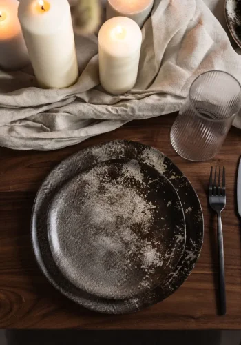 KARE DESIGN Savanne desserttallerken, organisk - brun/gr mat keramik (20)