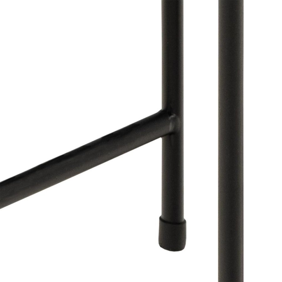 ACT NORDIC Avila sidebord, rund - brun Emperador marmor og sort stl (52)