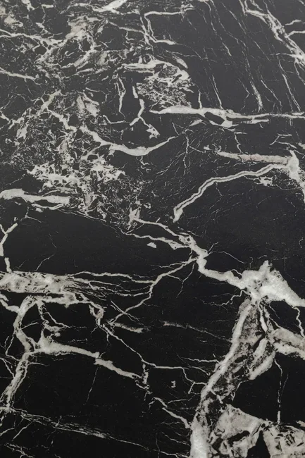 KARE DESIGN Schickeria sofabord, rund - sort marmorlook laminat og sort stl (80)