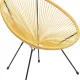 KARE DESIGN Acapulco Yellow lnestol/havestol - gul polyethylen og stl