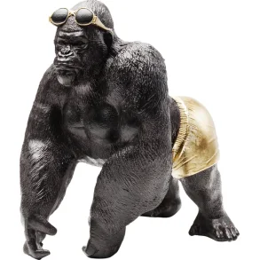 KARE DESIGN Monkey Beach figur - bronze og guld polyresin (H:30cm)