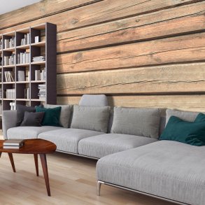 Fototapet fra Artgeist, XXL - Forest Farm, brunt print (280x500)