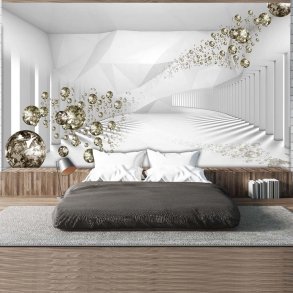 Artgeist fototapet XXL - Corridor of Diamonds, hvidt print (280x500)