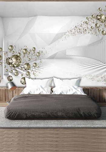 Artgeist fototapet XXL - Corridor of Diamonds, hvidt print (280x500)