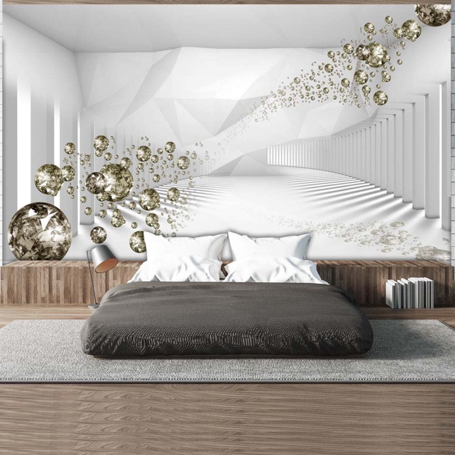 Artgeist fototapet XXL - Corridor of Diamonds, hvidt print (280x500)