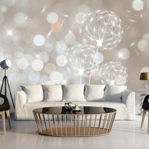 ARTGEIST fototapet XXL - Summer Sonata, hvidt og beige print (280x500)