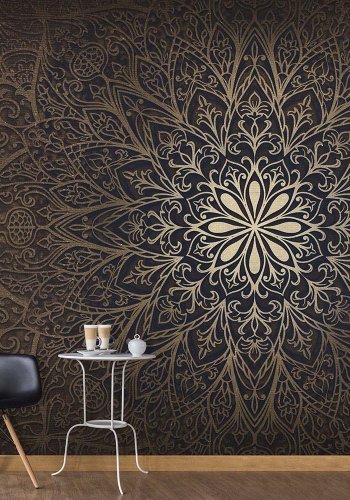 ARTGEIST fototapet - Mandala, guld, stor (Flere strrelser)