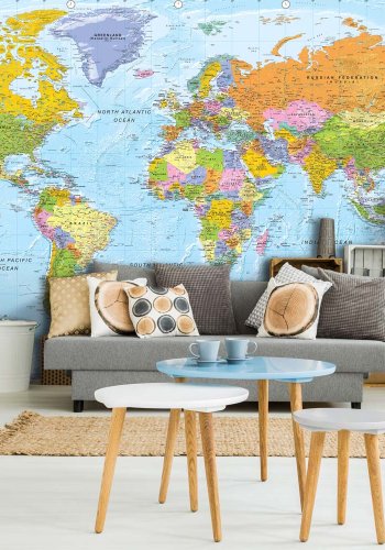 ARTGEIST fototapet - Orbis Terrarum, Verdenskort (Flere strrelser)