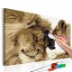 ARTGEIST DIY lrred maleri - Lions In Love