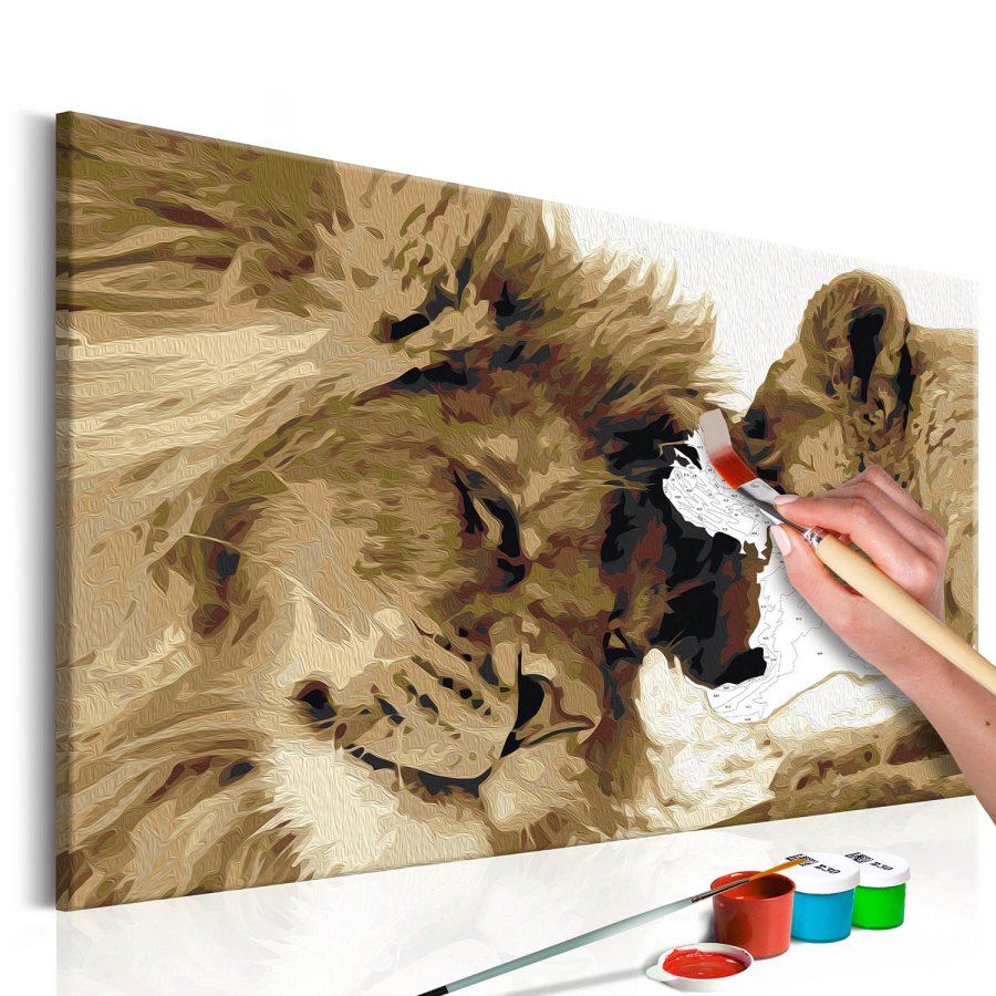 ARTGEIST DIY lrred maleri - Lions In Love