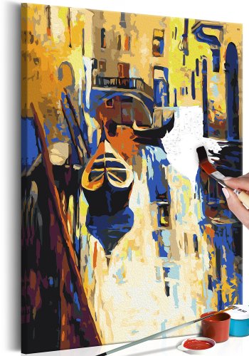 ARTGEIST DIY lrred maleri - Venice, Gondoler i Venedig