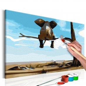 ARTGEIST DIY lrred maleri - Elephant In A Tree