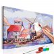 ARTGEIST DIY lrred maleri - Windmills, Landsby